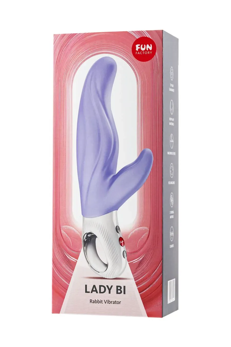 вибратор кролик fun factory lady bi, силикон, сиреневый, 22 см в Москве