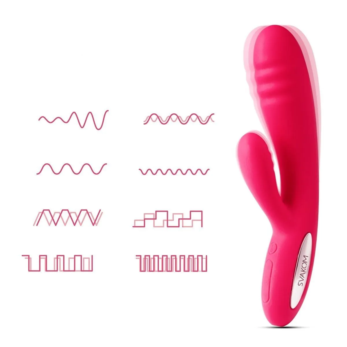 вибратор двойной svakom adonis, розовый в Москве