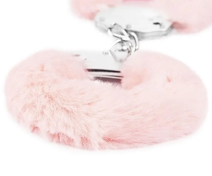 наручники декоративные lovetoy fetish pleasure fluffy handcuffs, розовые в Москве