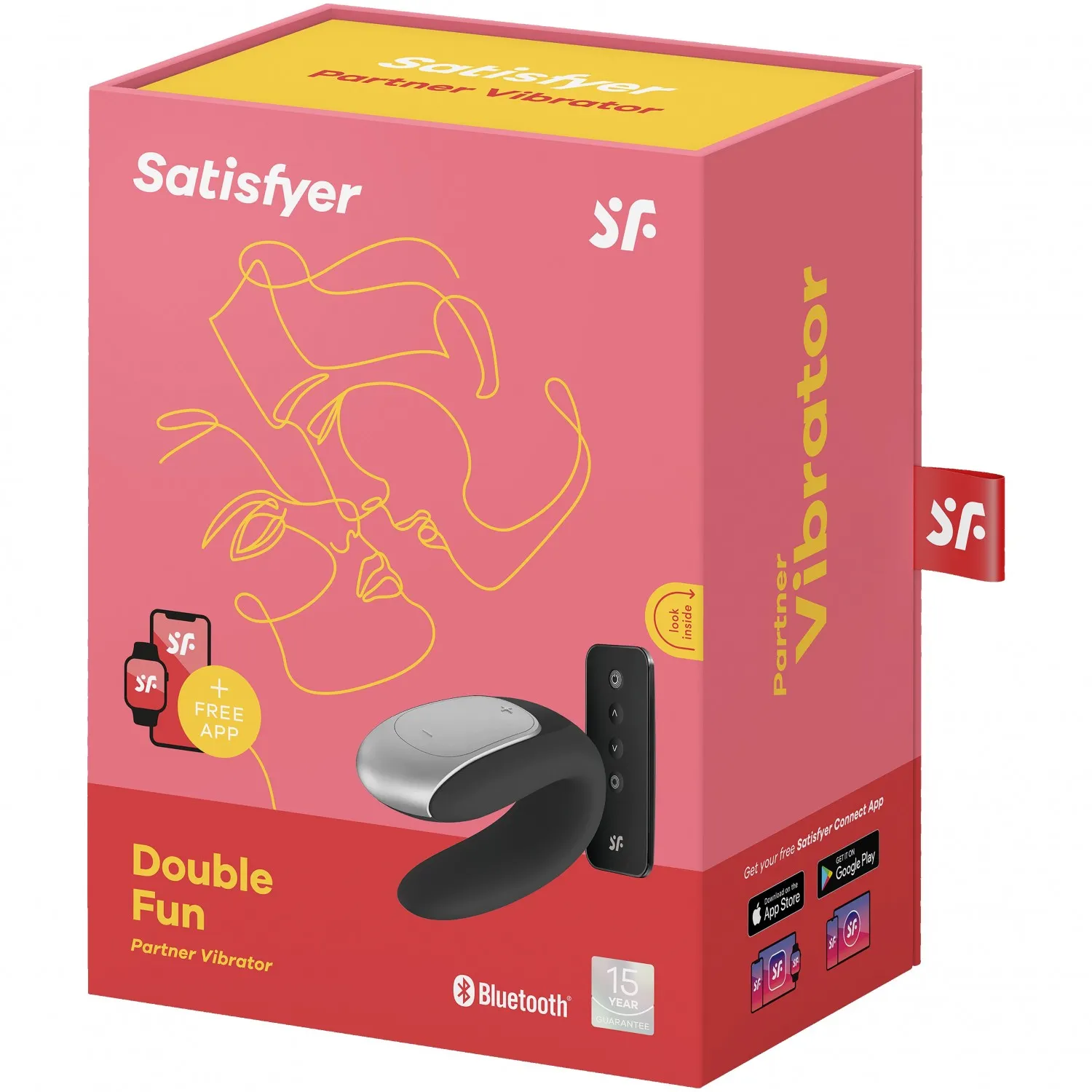 вибромассажер для пары satisfyer double fun black 001692sa в Москве
