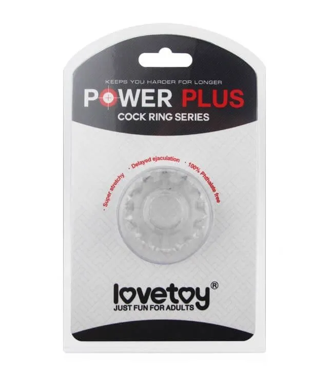 эрекционное кольцо lovetoy power plus 1431, прозрачное в Москве