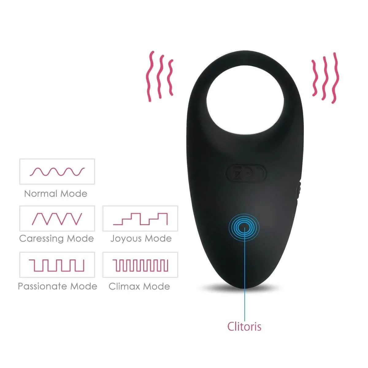 виброкольцо svakom wendy, черное в Москве