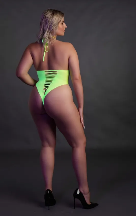 Эротическое неон боди  - xl/4xl в Москве