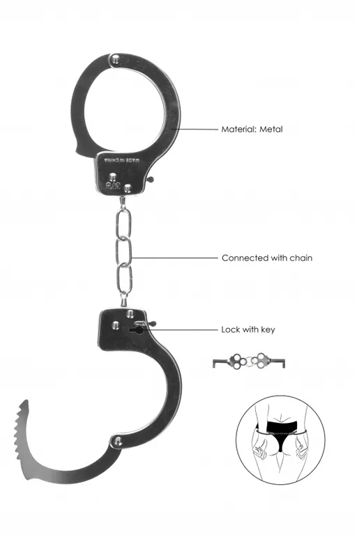 металлические наручники pleasure handcuffs в Москве