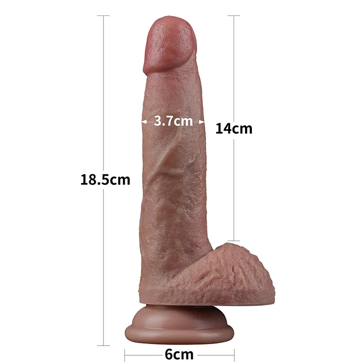 фаллоимитатор реалистичный lovetoy на присоске 18 см, телесный в Москве