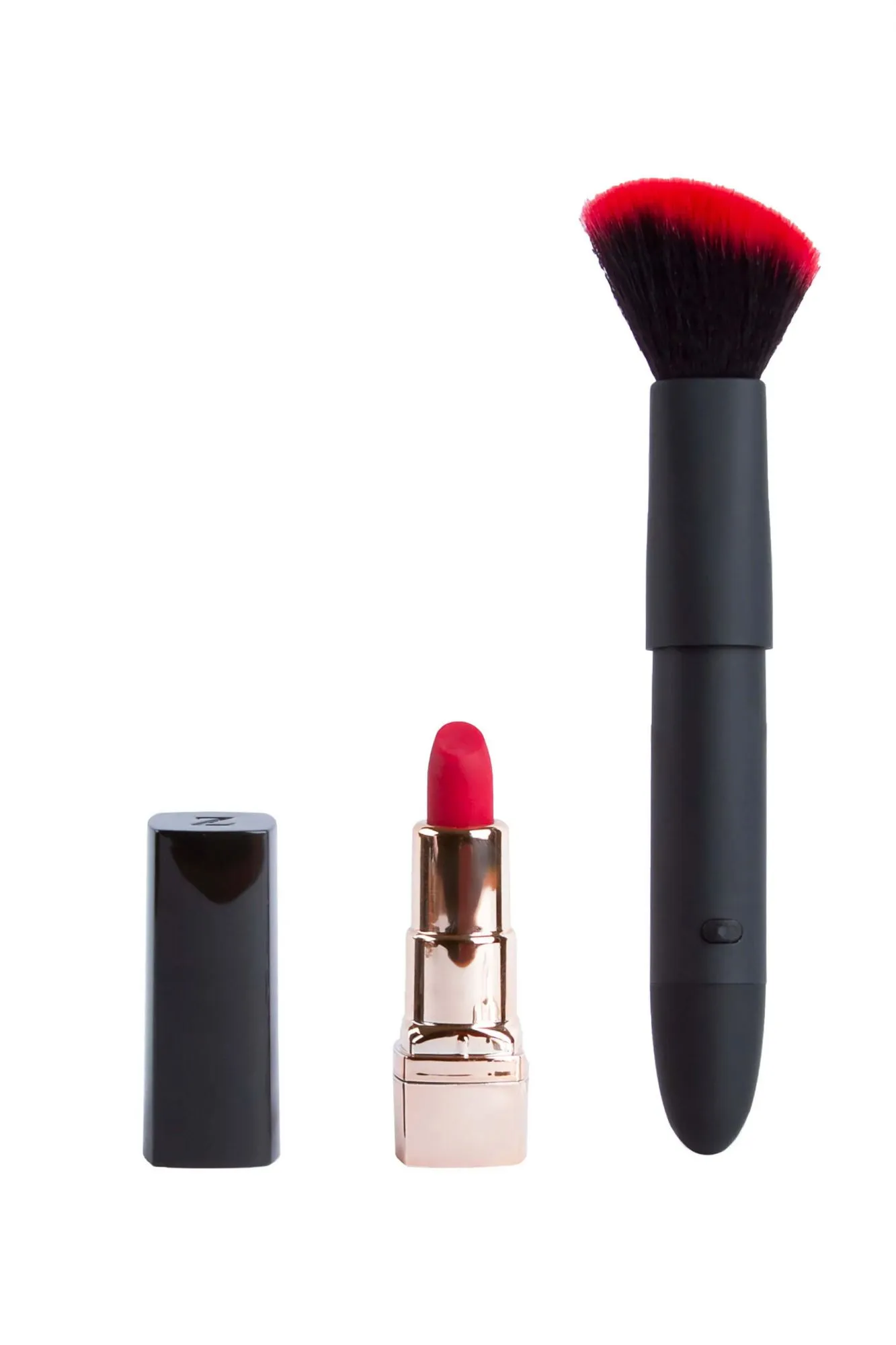 Вибронабор PinkRabbit Косметичка с помадой и кисточкой