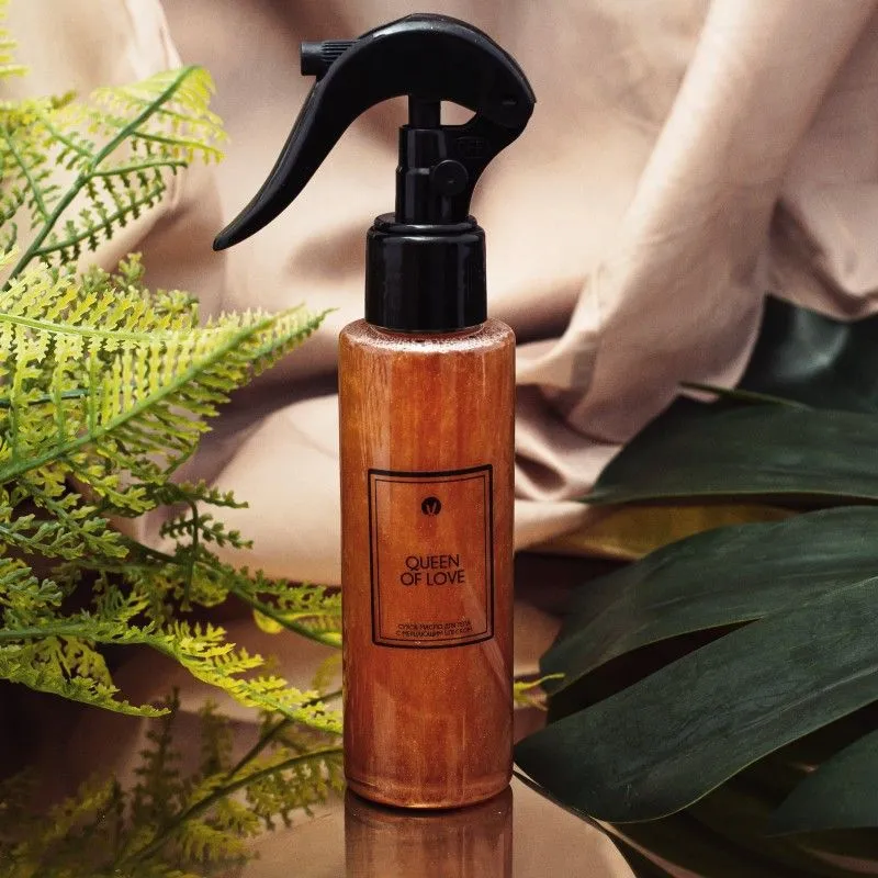 масло сухое pinkrabbit для тела с мерцающим блеском и феромонами, queen of love, 110 мл в Москве