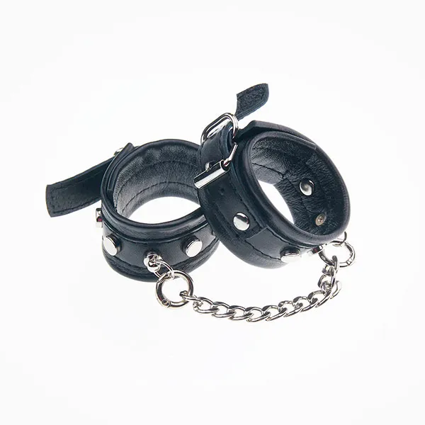 наручники-таблетки, кожаные чёрные в Москве