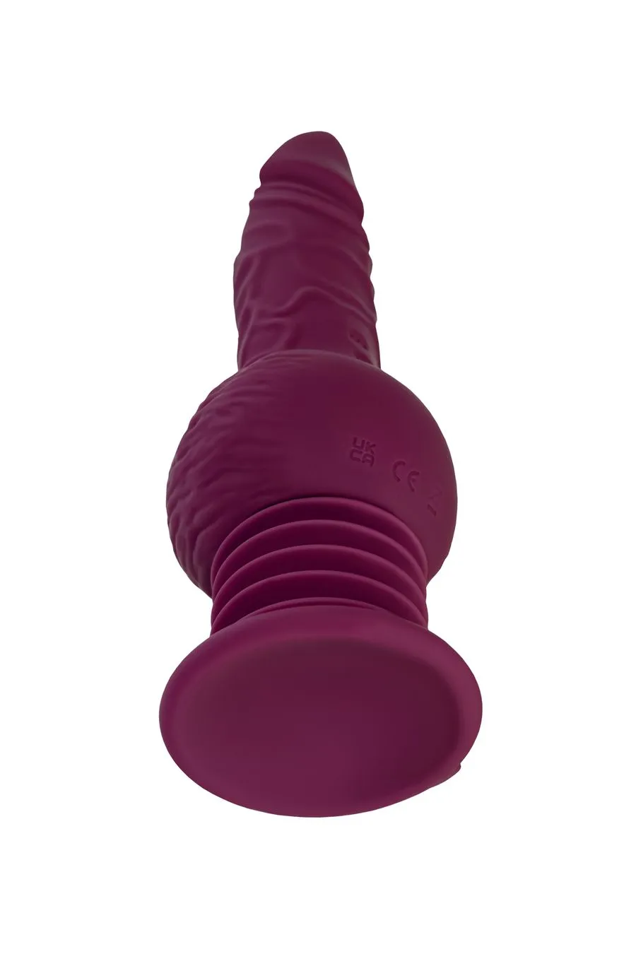 мини секс-машина striker с пультом ду, motorlovers by toyfa, силикон, фиолетовый, 23,5 см в Москве