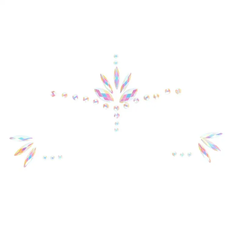 декоративное украшение (камни) на клеевой основе body jewelry stickers - face - glow in the dark - o в Москве