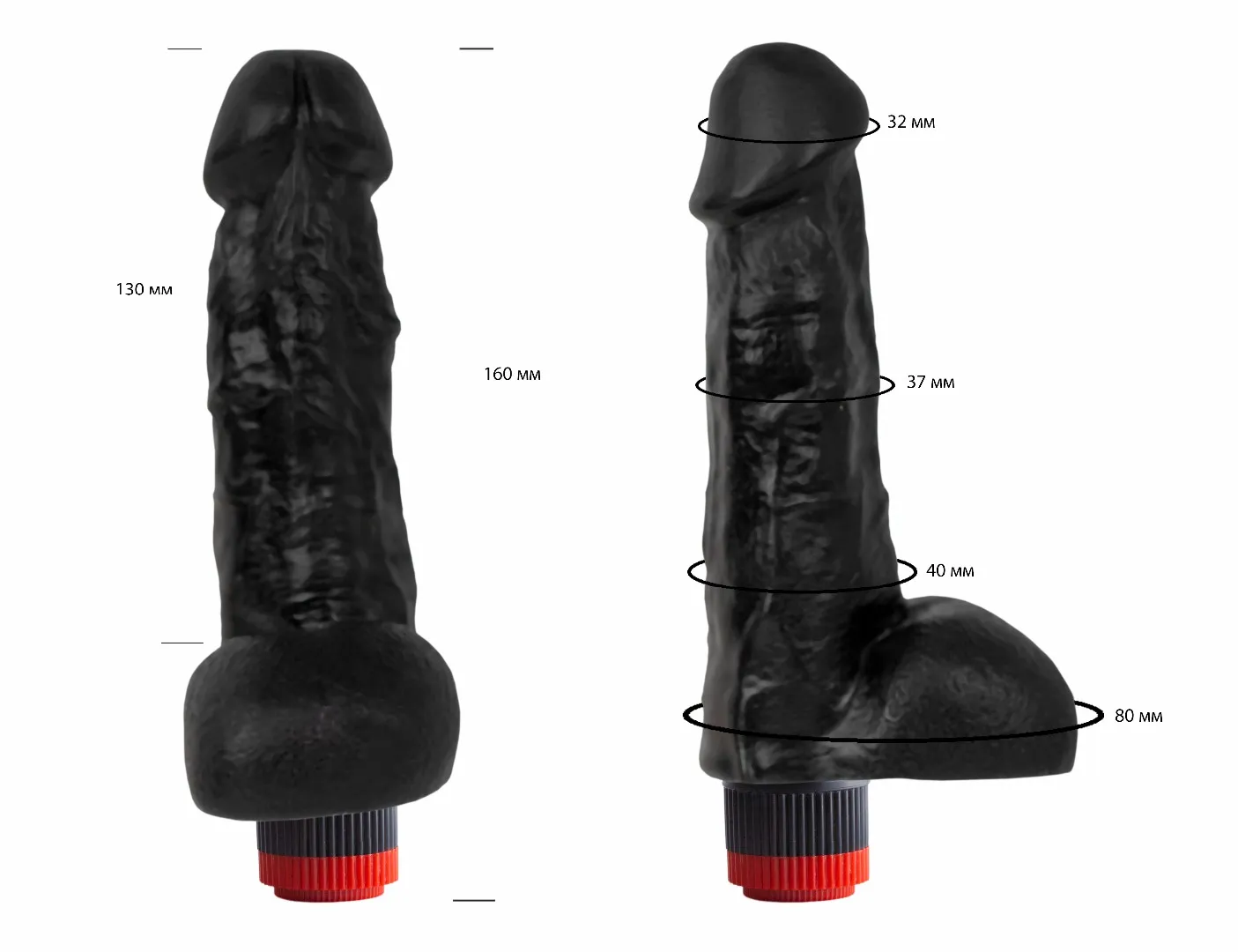 вибромассажер черный  411200ru в Москве