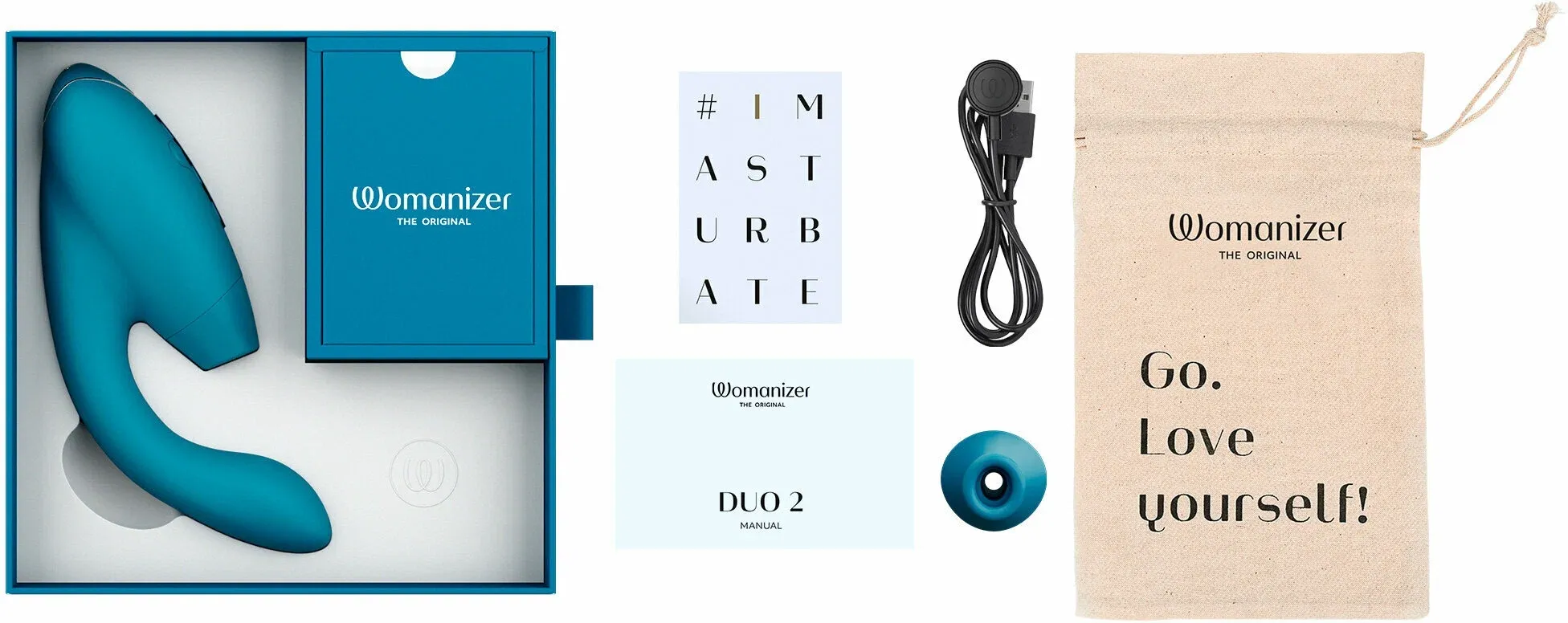 клиторальный стимулятор womanizer duo 2, бирюзовый в Москве