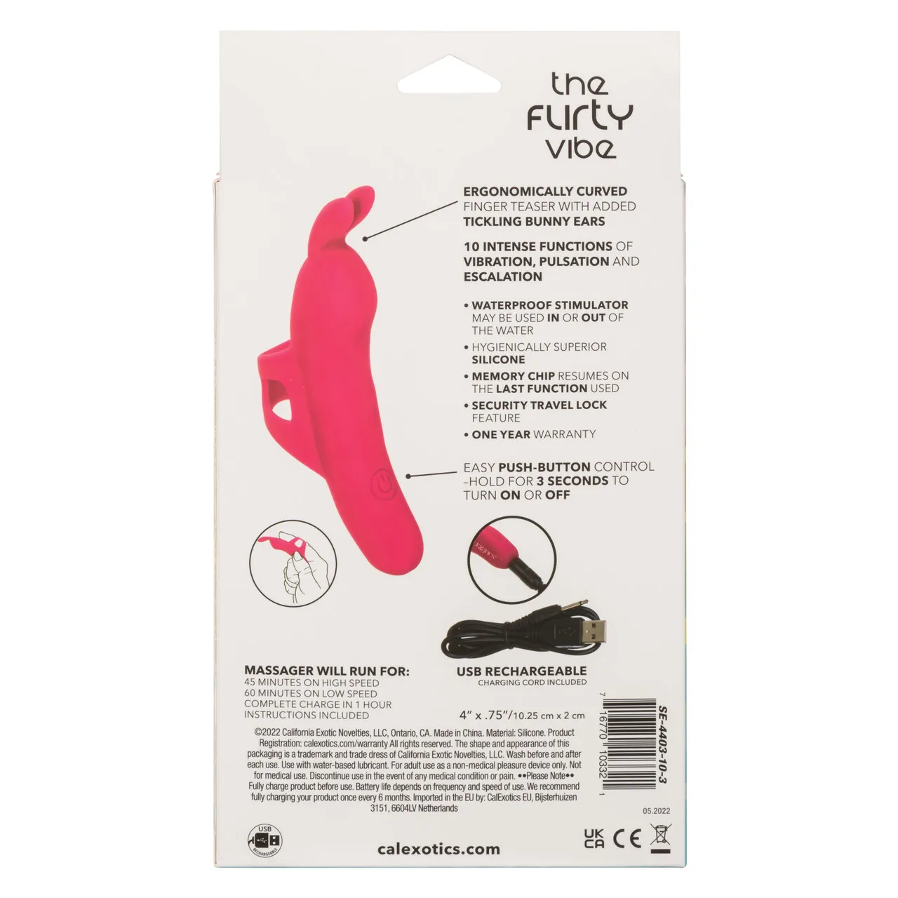 мини вибромассажер на палец neon vibes the flirty vibe в Москве