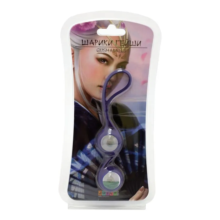 вагинальные шарики pinkrabbit toyz, 19мм, фиолетовые в Москве