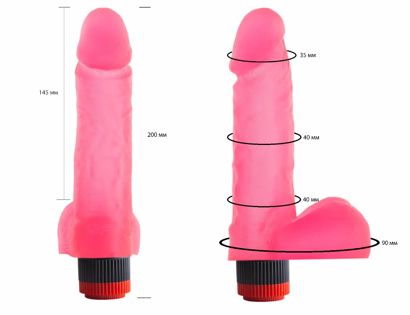 вибратор гелевый розовый 221400ru в Москве