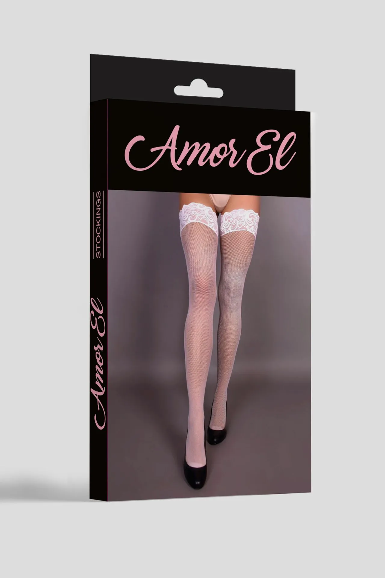 Эротическое чулки в мелкую сетку rosa roja s/l белые в Москве