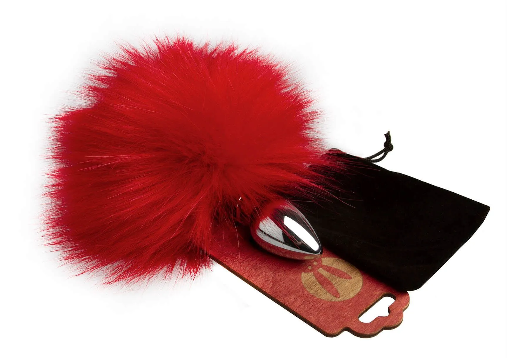 анальная пробка pinkrabbit с хвостом кролика, красная в Москве