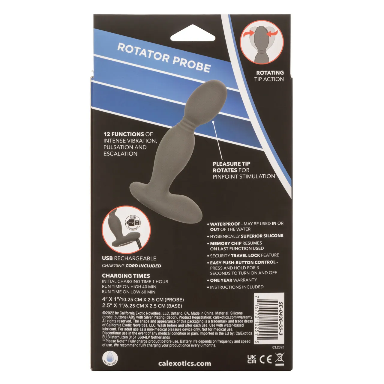 вибромассажер простаты с ротацией eclipse rotator probe в Москве