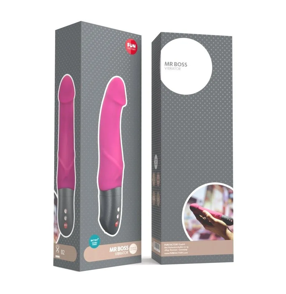вибратор fun factory mr boss battery plus, ежевичный в Москве
