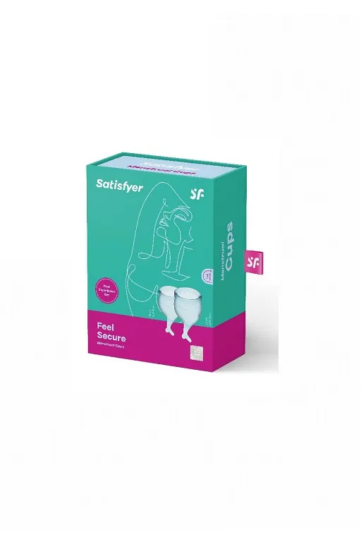 Набор менструальных чаш Satisfyer Feel secure Menstrual Cup (light blue)