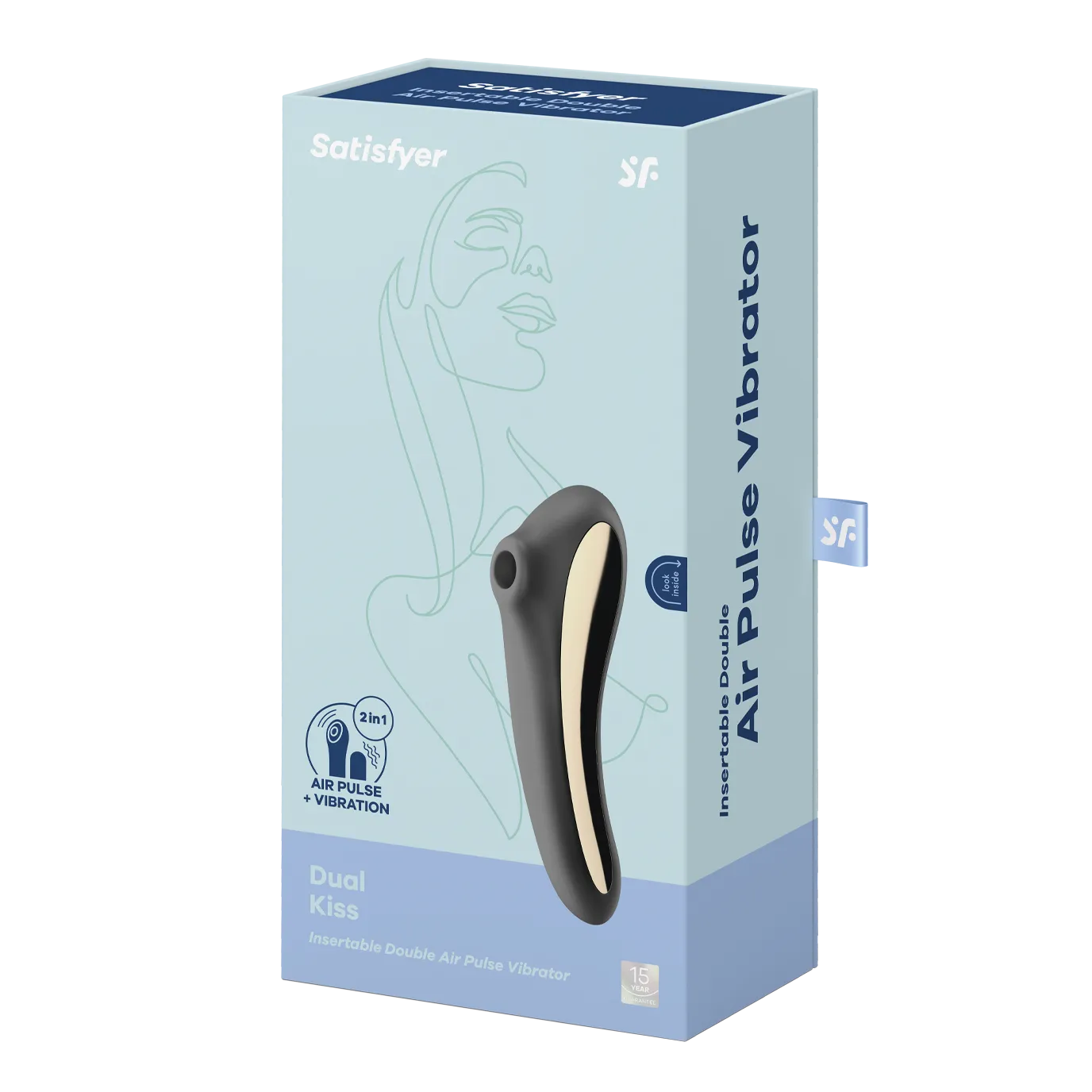вакуумный массажер satisfyer dual kiss black 003009sa в Москве