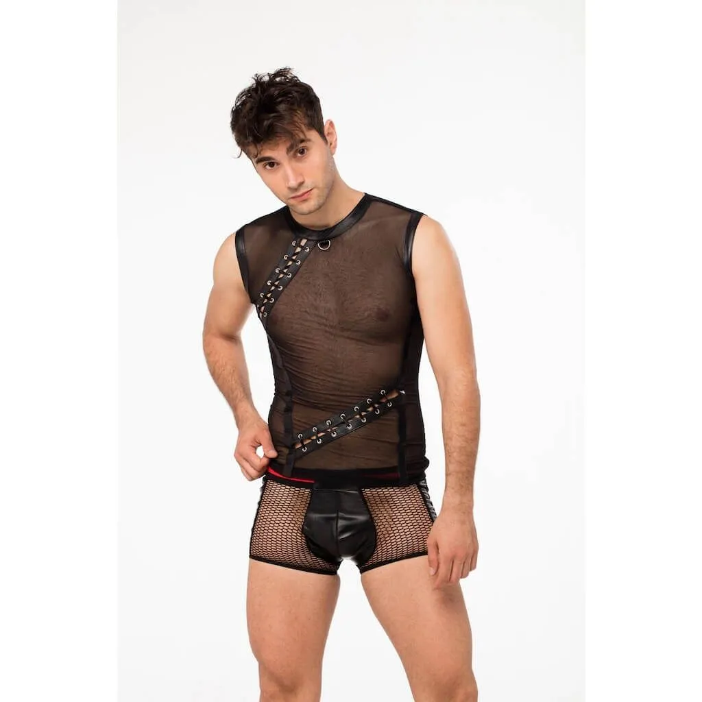 Эротическое футболка lapin rose с элементом шнуровки, размер s в Москве