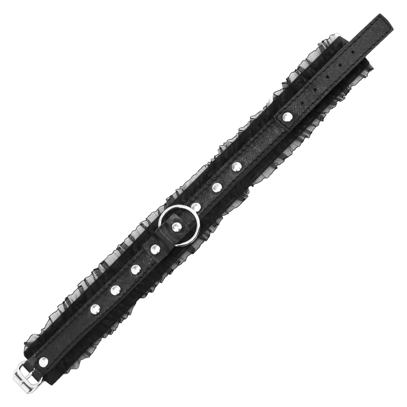 ошейник pinkrabbit "шик" с поводком-цепью, чёрный в Москве