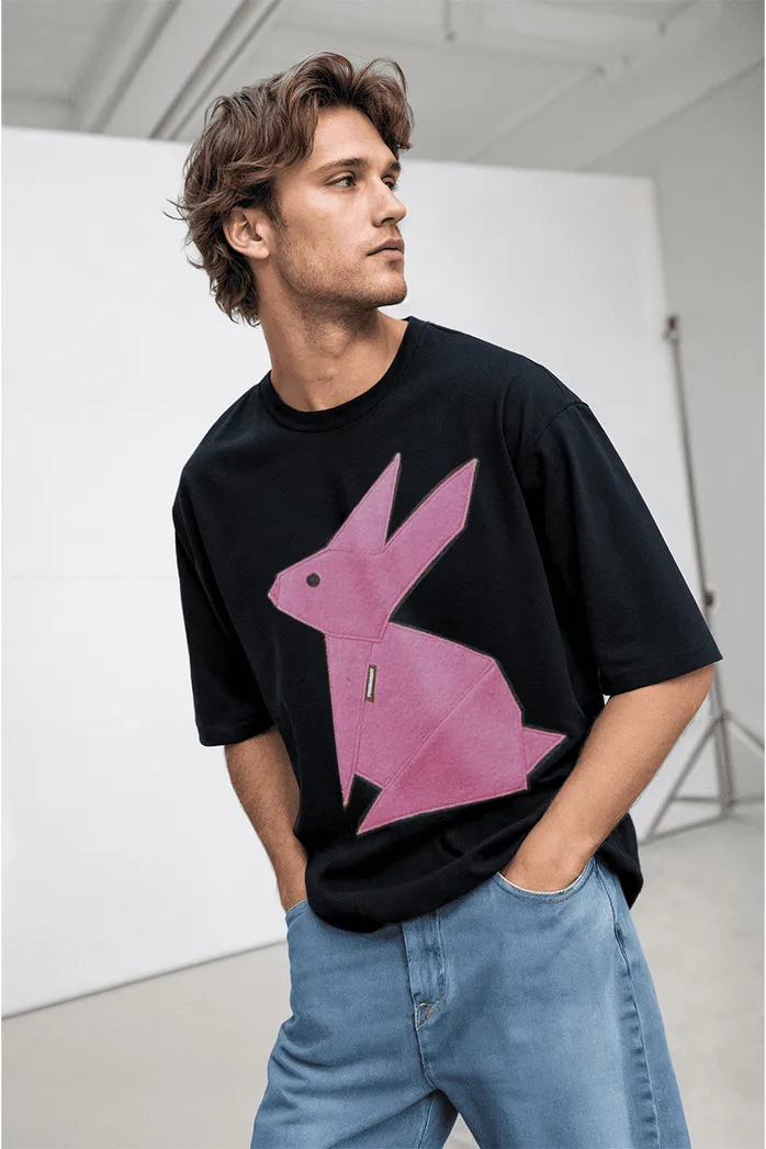 Футболка-блузка из футера ONESIZE, черная