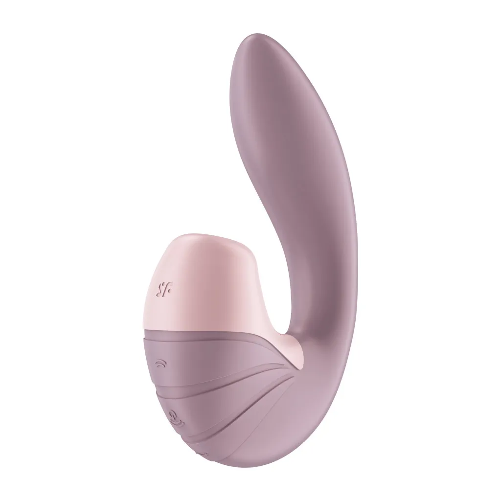 вакуумно-клиторальный стимулятор с отростком для точки g satisfyer supernova, пыльно-розовый в Москве