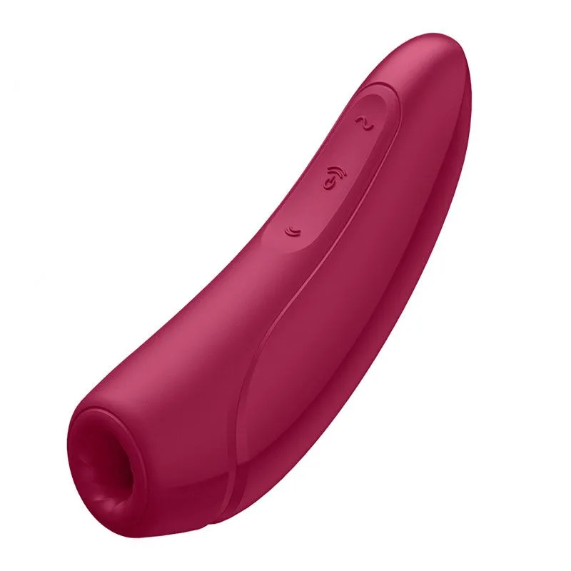 Вакуум-волновой бесконтактный cтимулятор Satisfyer Curvy 1+, бордовый