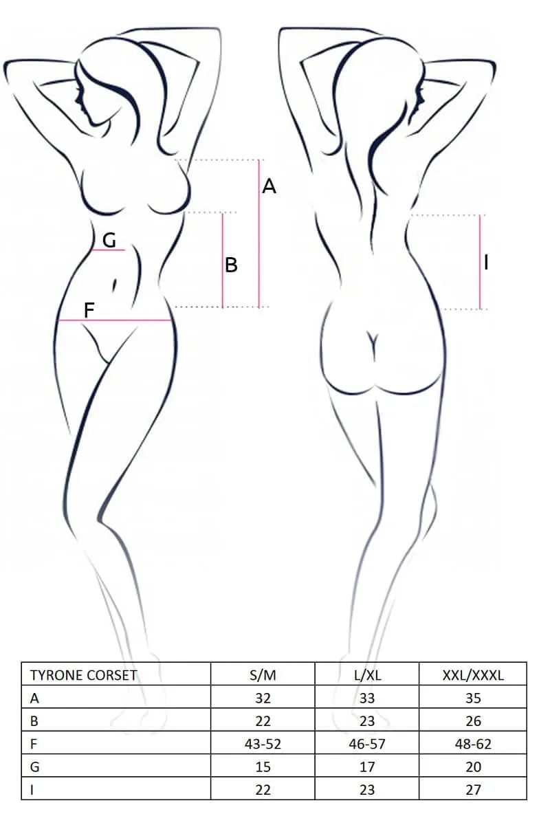 Эротическое корсет lapin rose tyrone черный, s-m в Москве