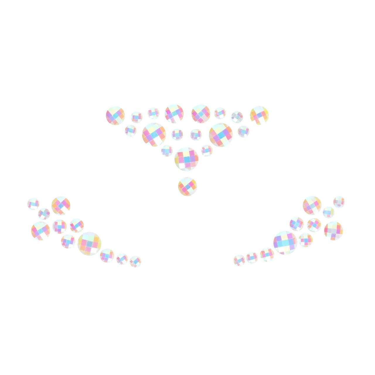 декоративное украшение (камни) на клеевой основе body jewelry stickers - face - glow in the dark - o в Москве