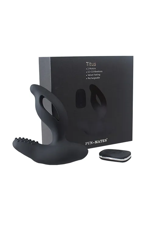 стимулятор простаты levett titus, силикон, черный, 13 см в Москве