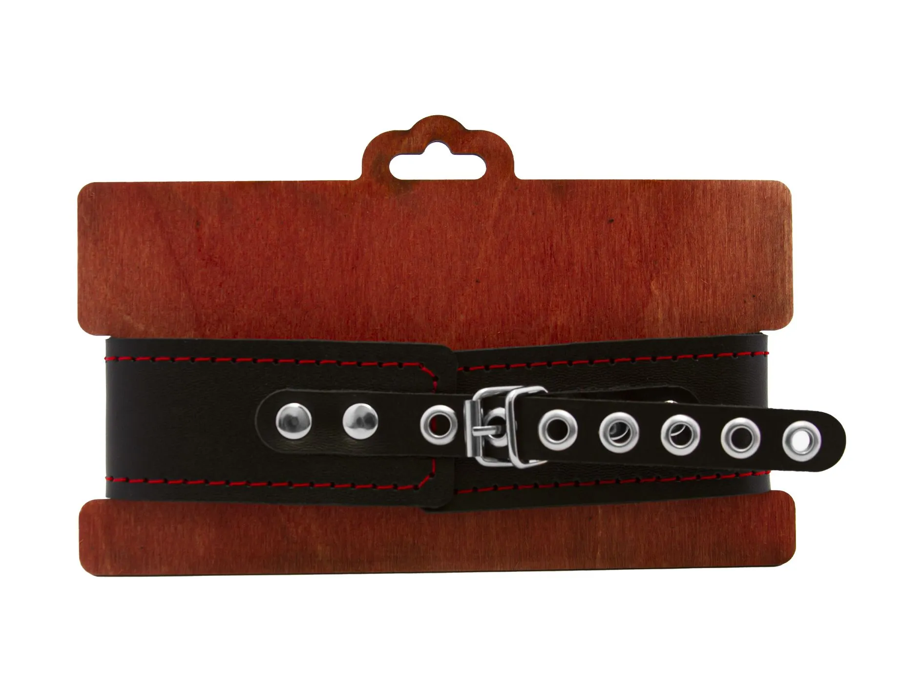 ошейник pinkrabbit двухслойный, с красной строчкой в Москве