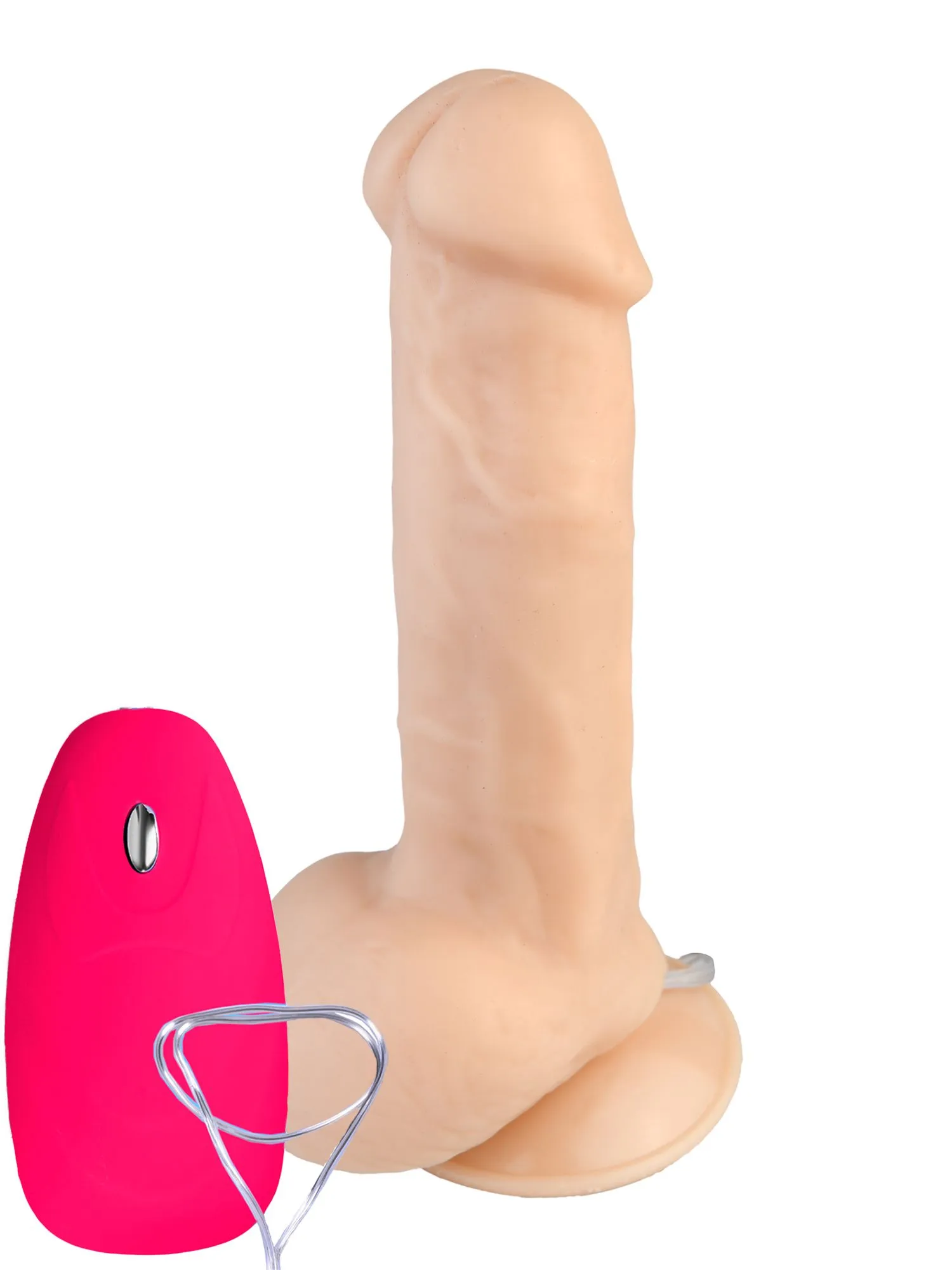 вибромассажер с присоской №5, телесный в Москве