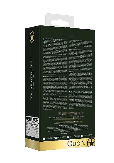 ошейник с поводком collar with leash - army theme в Москве