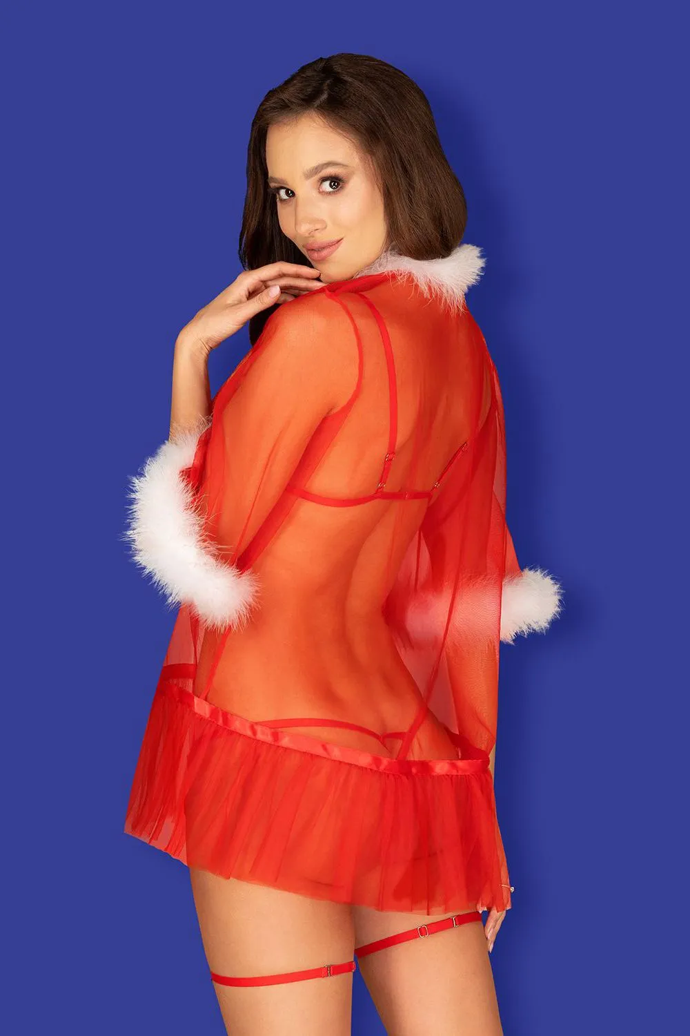 Эротическое соблазнительный новогодний пеньюар obsessive santasia в Москве