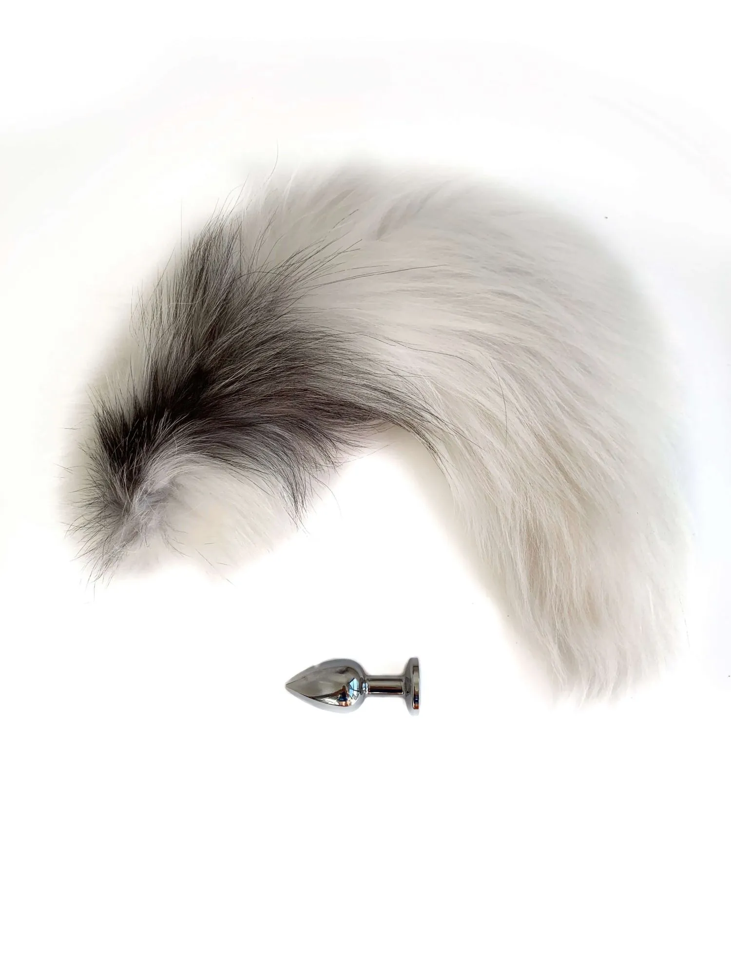 пробка анальная со съемным белым хвостом в Москве