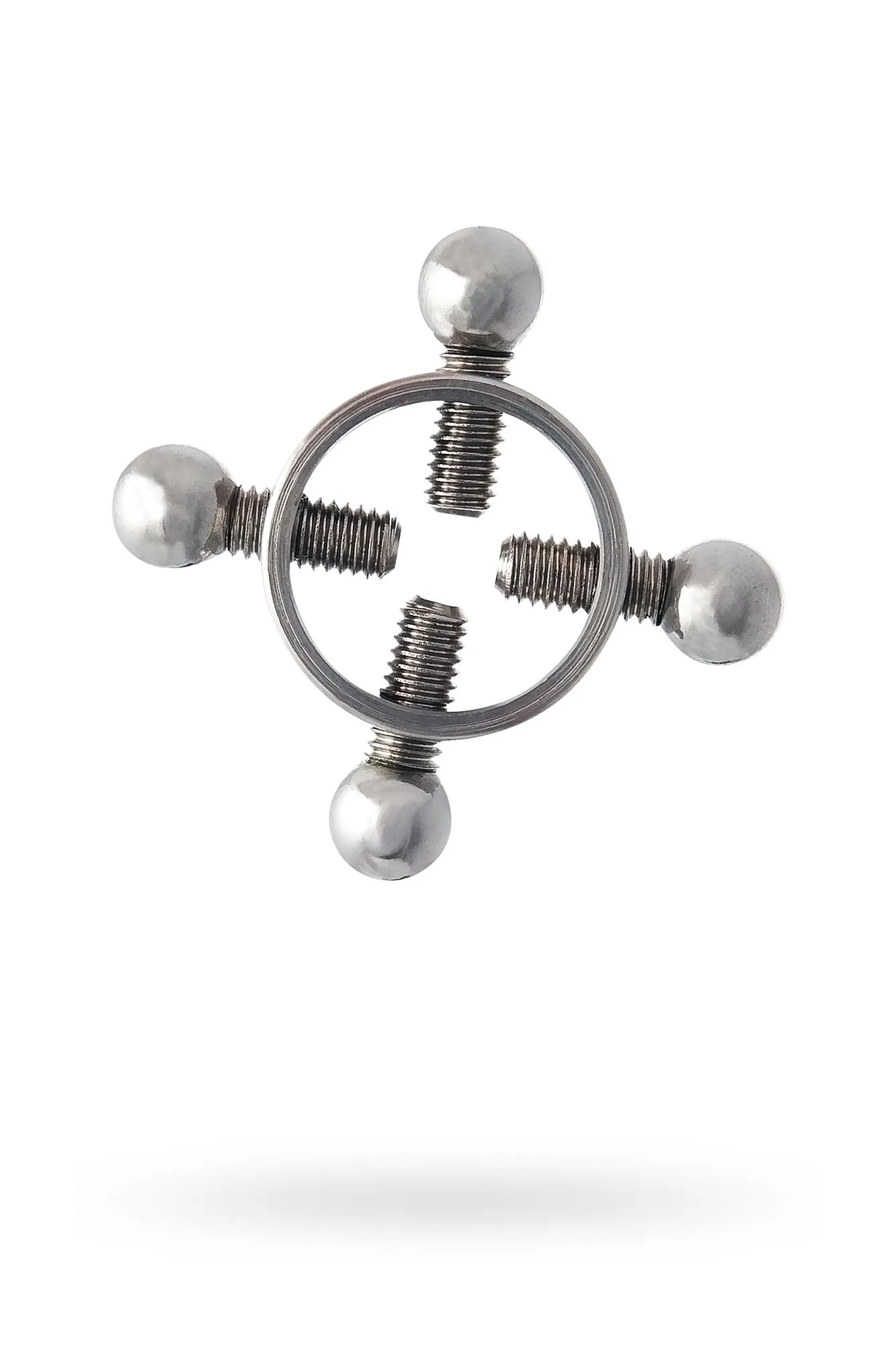 зажимы для сосков metal by toyfa, металл, серебряные, 2,6 см в Москве