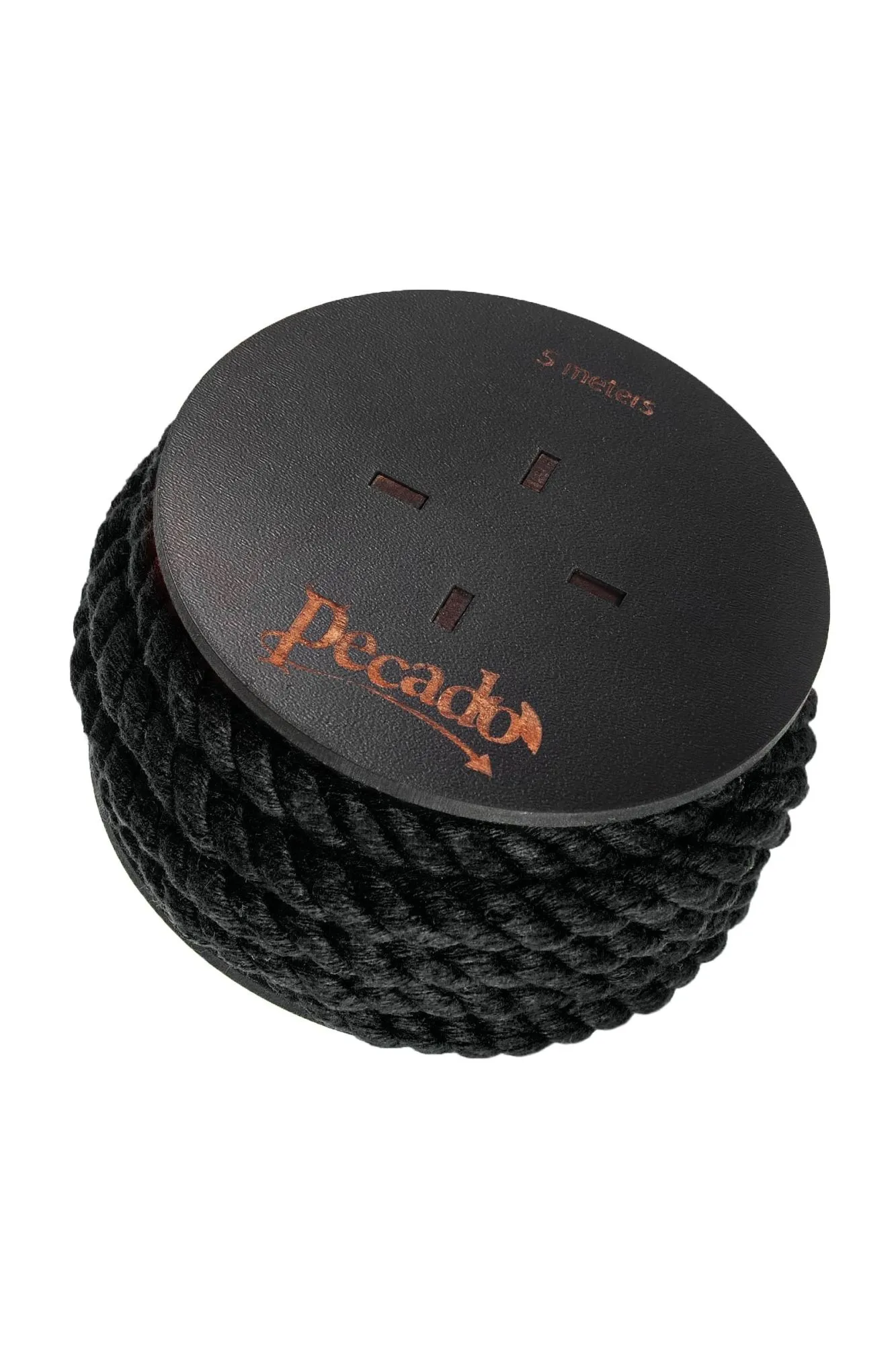 веревка для шибари pecado bdsm, на катушке, хлопок, черная, 5 м в Москве