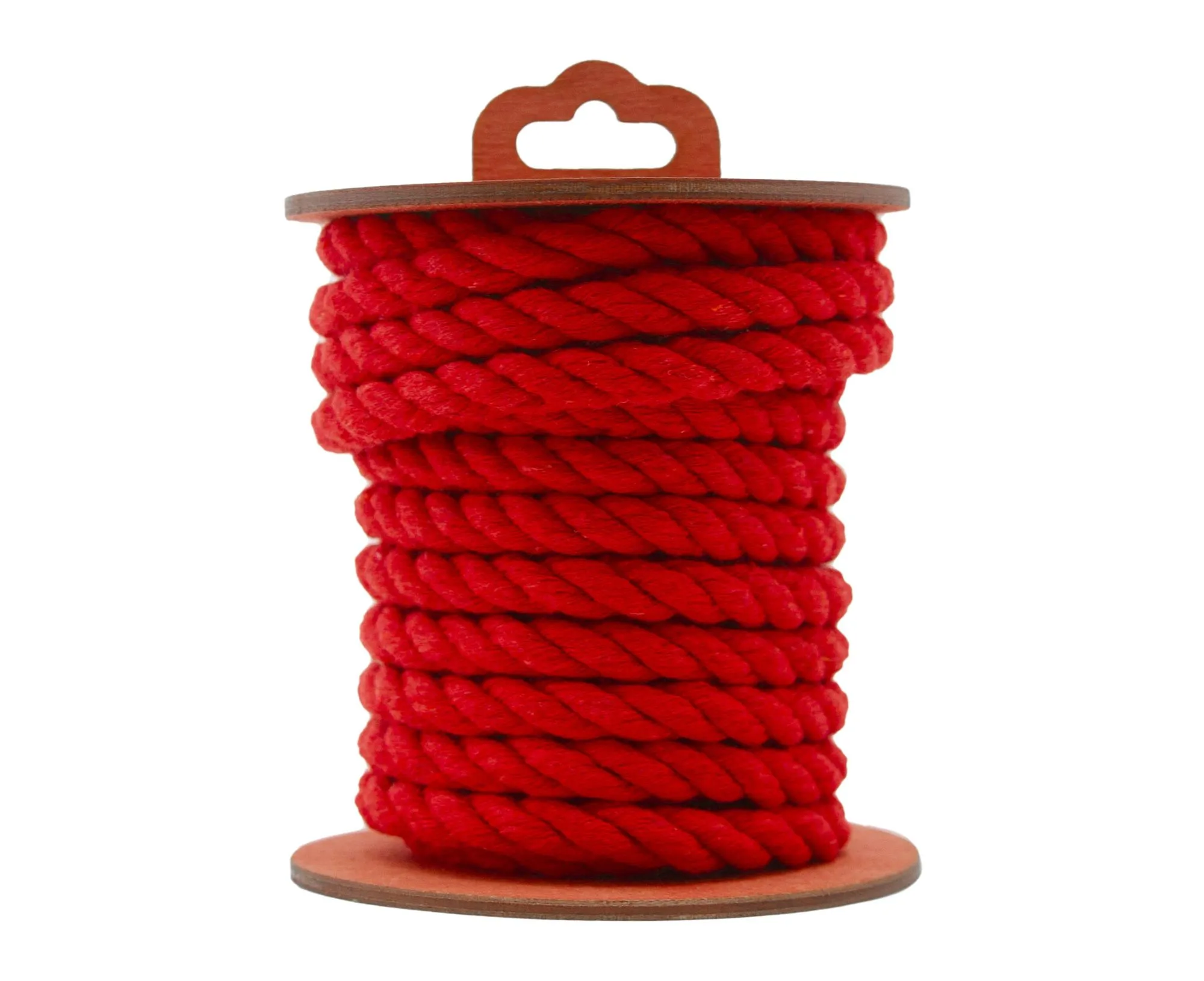 хлопковая веревка для шибари, на катушке красная, 5 м в Москве