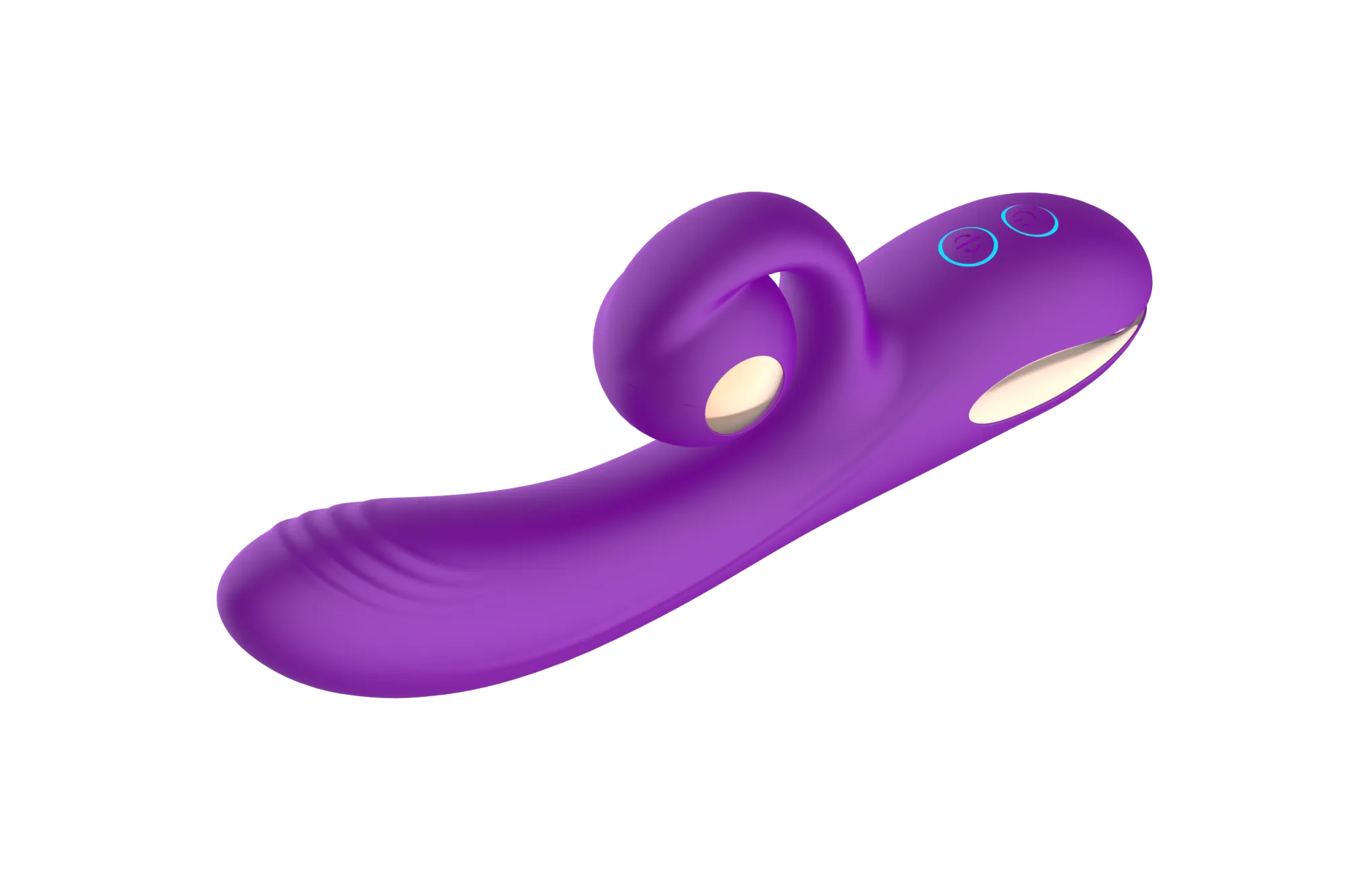 силиконовый вибратор-кролик с функцией вращения sw3052-purple в Москве