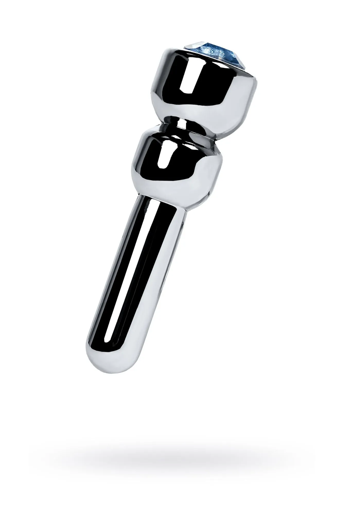 уретральный плаг со стразом малый, toyfa metal, серебряный в Москве