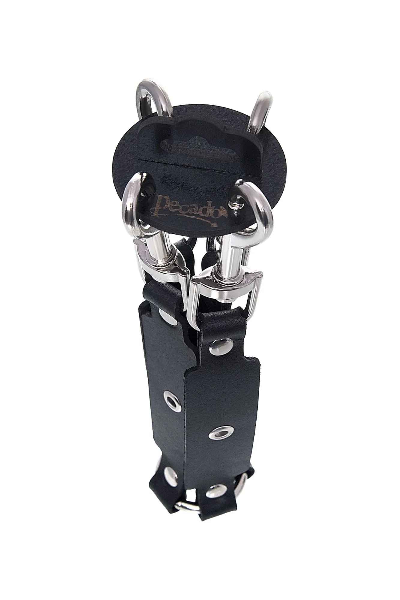 сцепка pecado bdsm, крестообразная с карабинами, для фиксации рук и ног, натуральная кожа, черный в Москве