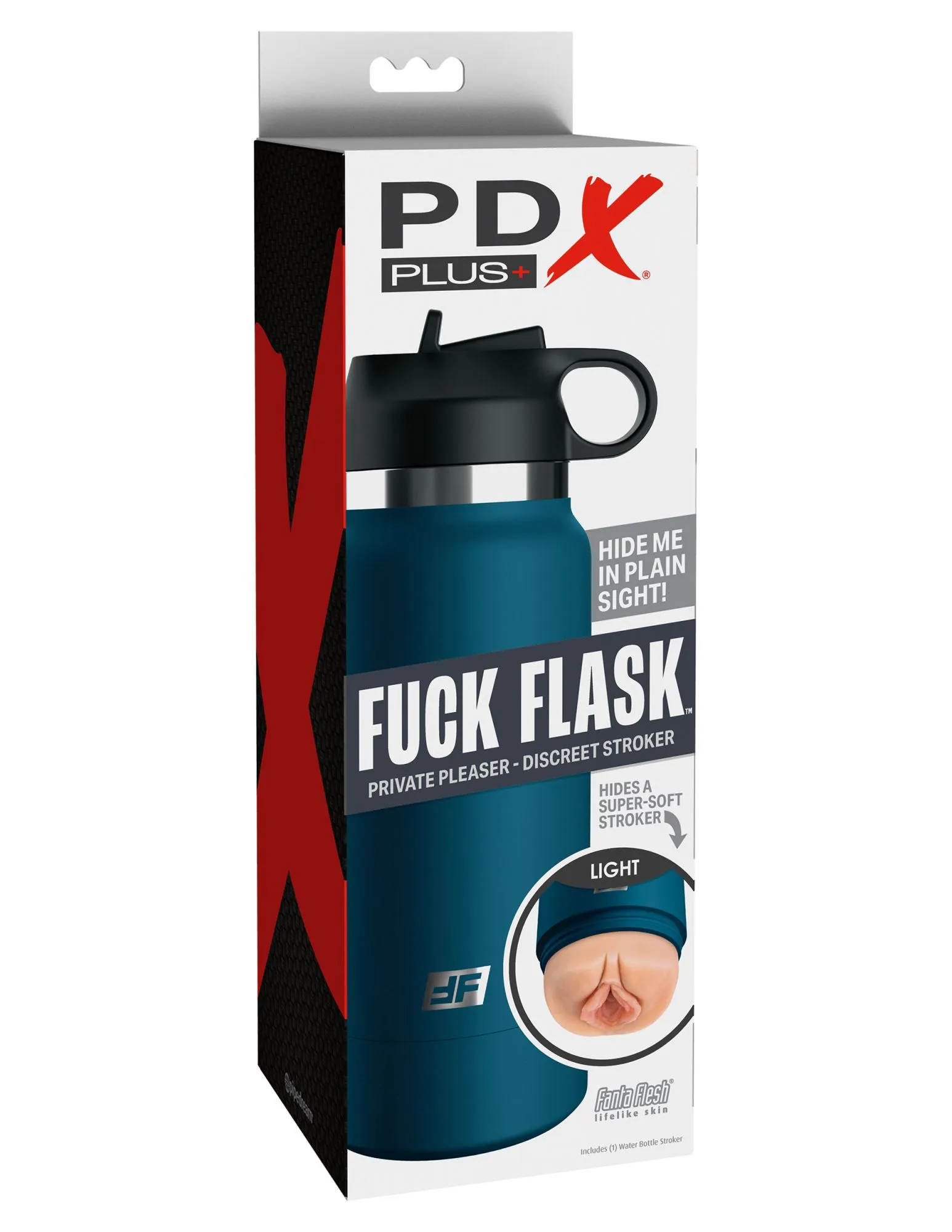 мастурбатор fap flask thrill seeker discreet stroker - black bottle - frosted pipedream rd62721pd в Москве