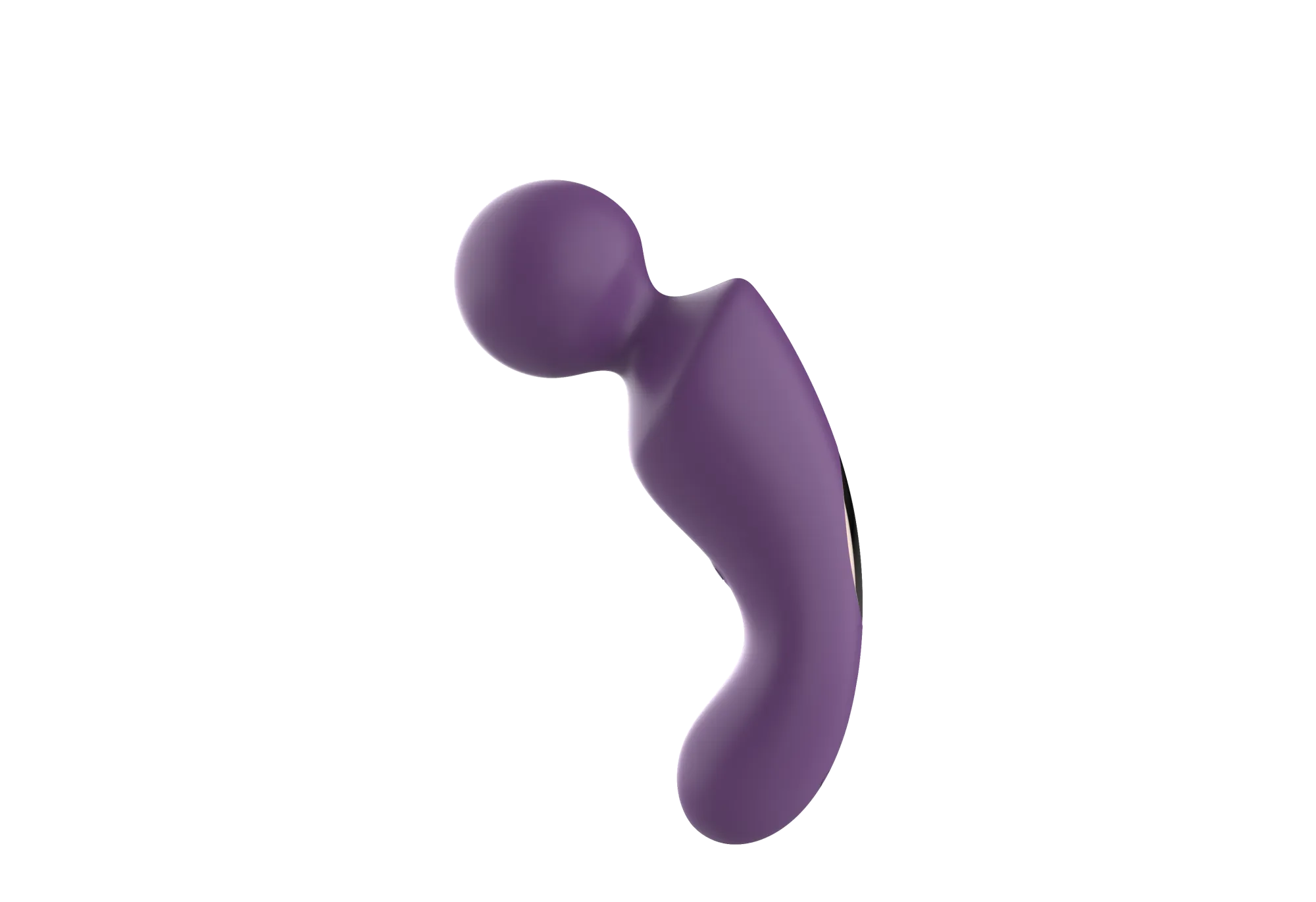 вибратор- вонд с изогнутым корпусом secwell sw24125-purple в Москве