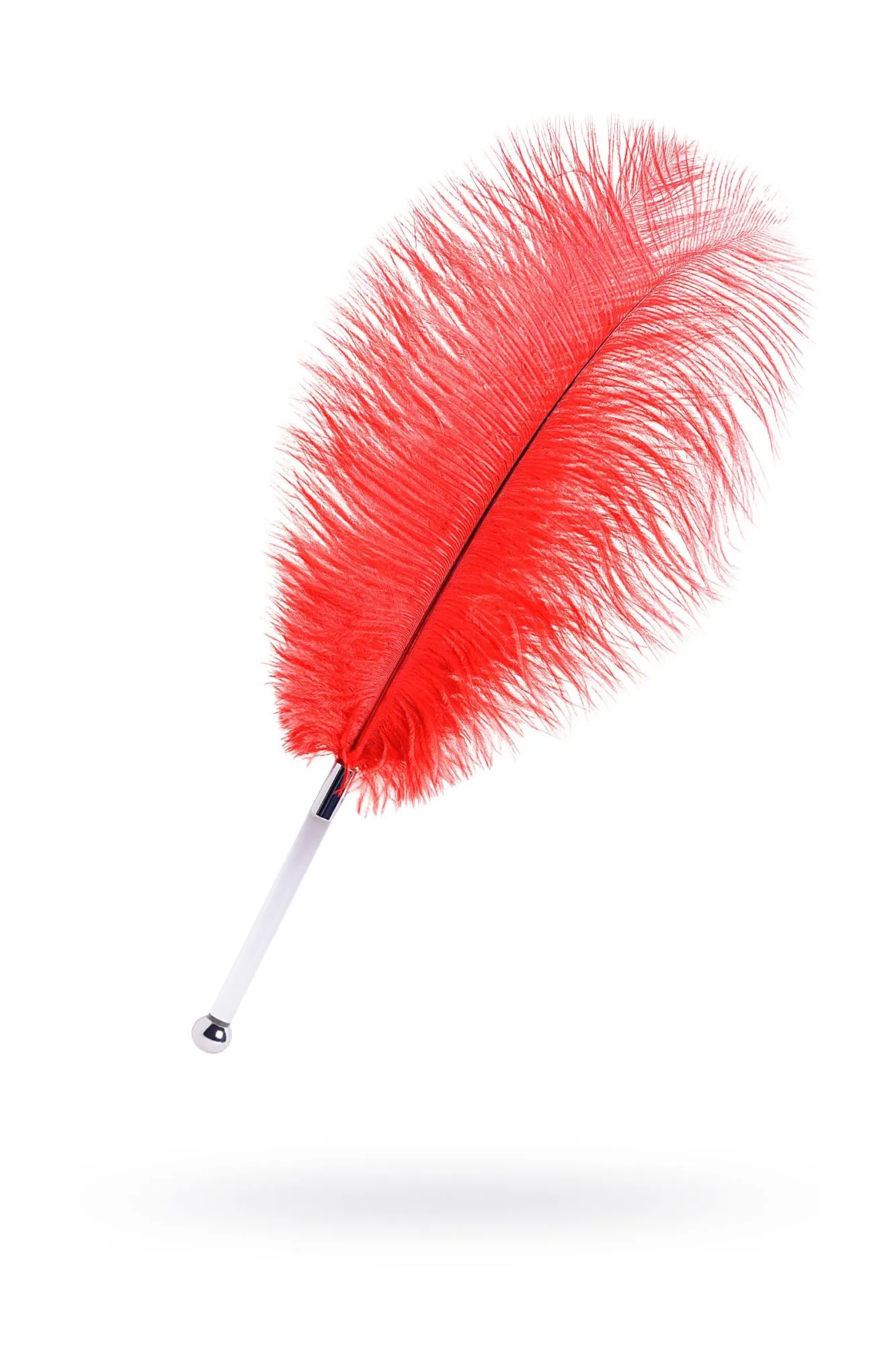 перо toyfa theatre, страусиное, красный, 40 см в Москве
