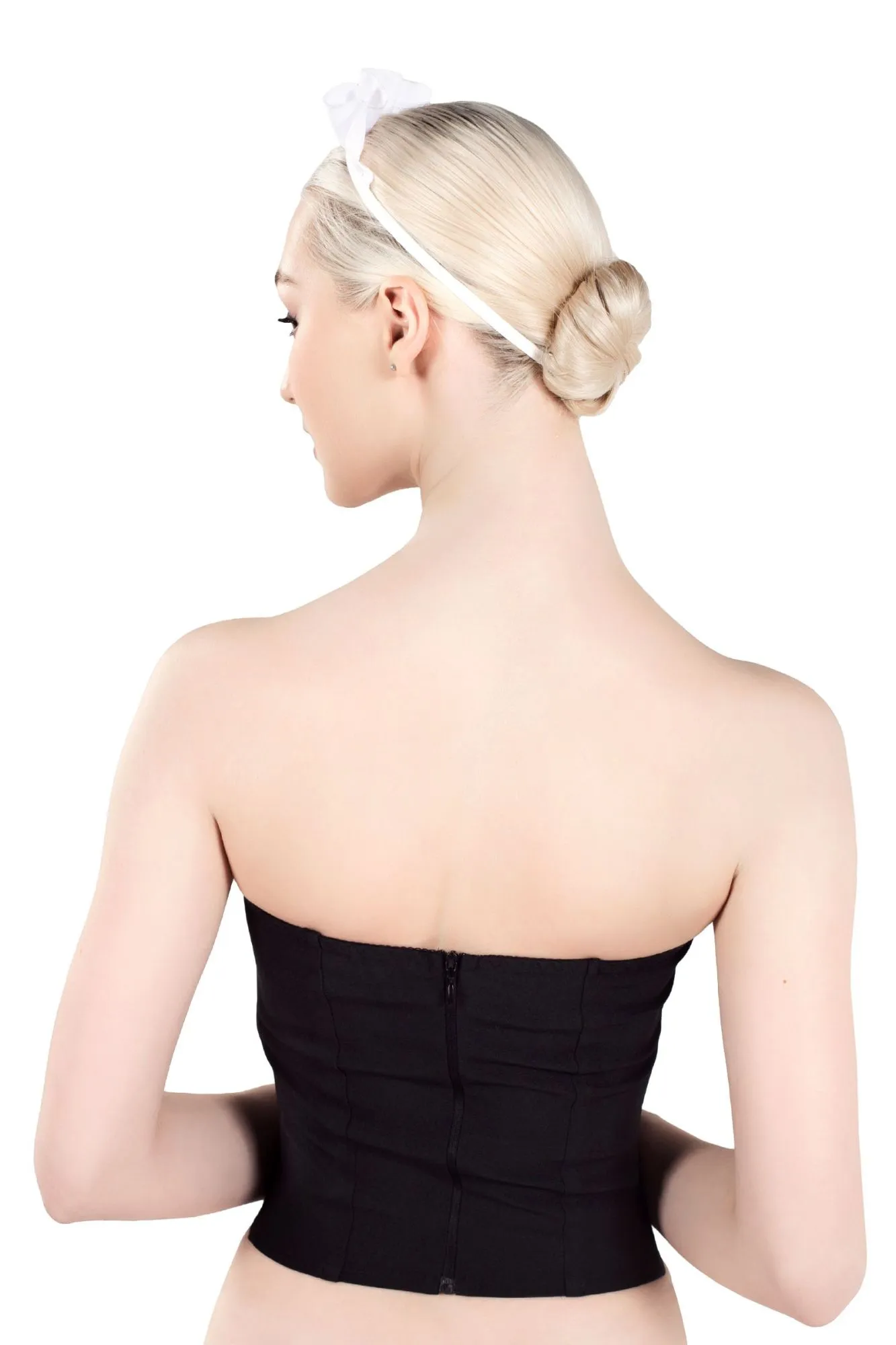 Эротическое верхняя часть костюма «горничная», pecado bdsm, корсет, головной убор, черно-белый, 44 в Москве