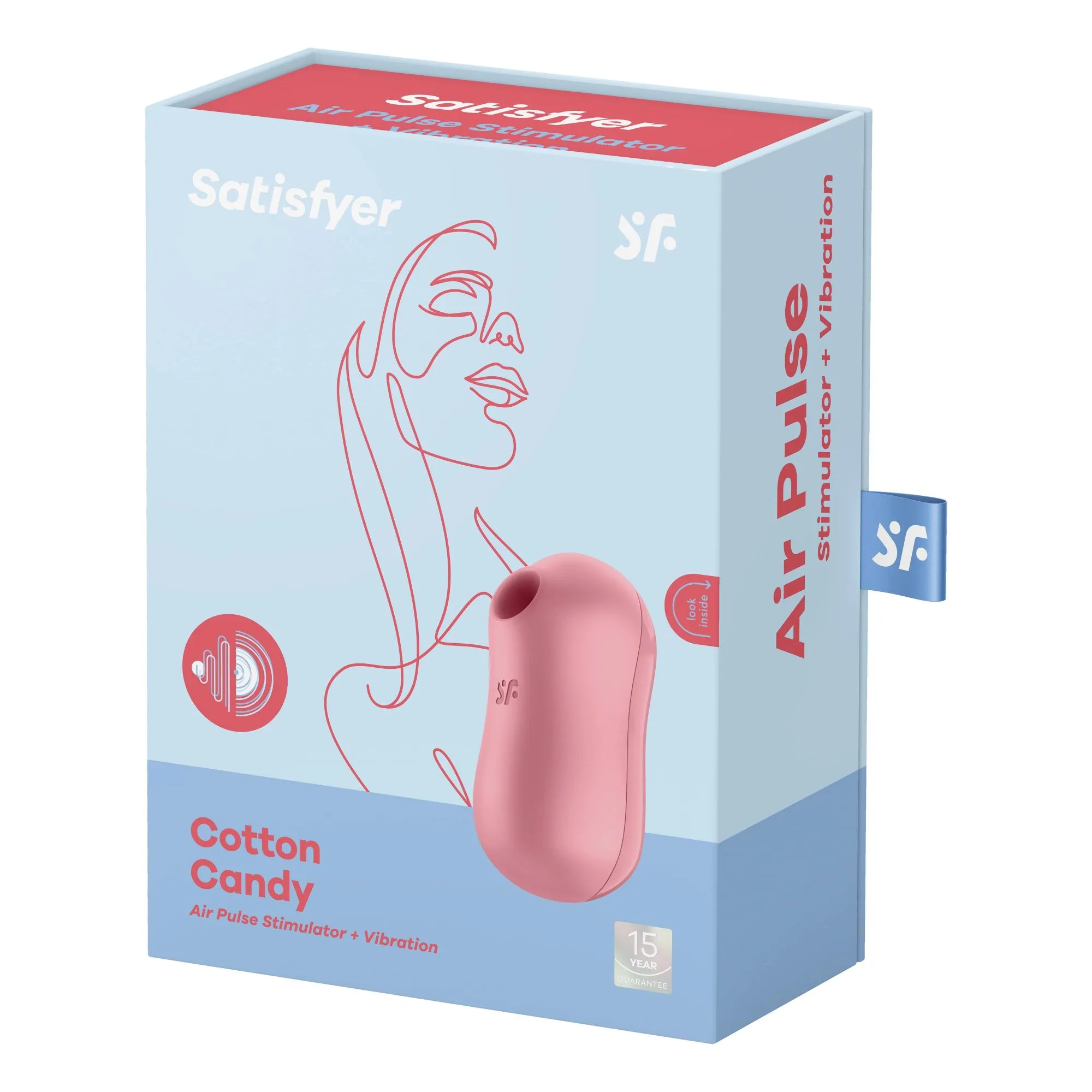 вакуумный массажер satisfyer cotton candy light red 037219sa в Москве