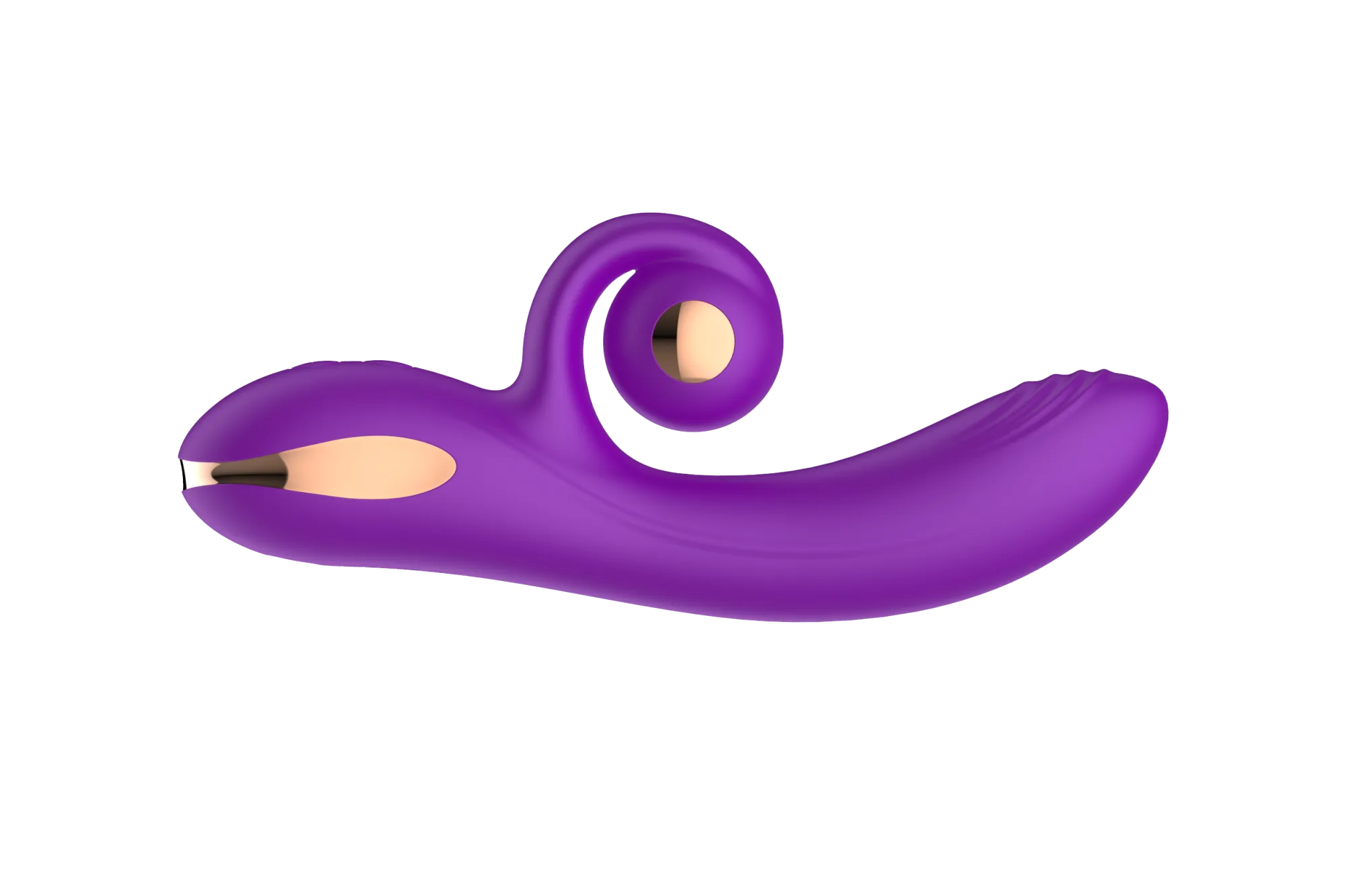 силиконовый вибратор-кролик с функцией вращения sw3052-purple в Москве